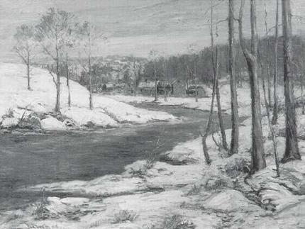 Frank Loven : A Winter Stream