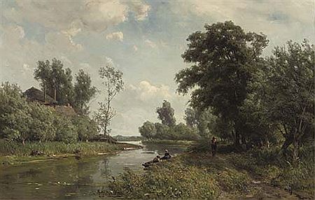 Jan Willem Van Borselen : Along the river Vlist