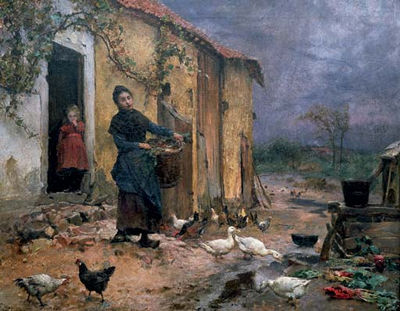 Evariste Carpentier : By the cottage