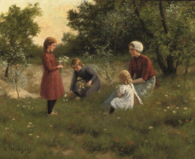 Hendrik Heyligers : Gathering flowers