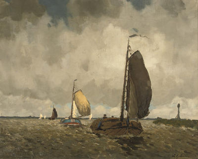 Egnatius Ydema : Buiige dag, Sneekermeer: sailing on the Sneekermeer