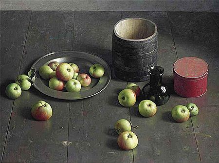 Henk Helmantel : A still life with apples