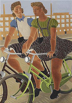 Ferdinand Erfmann : Cycling girls