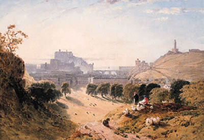 William Linton : View of Edinburgh; and View of Stirling (2)