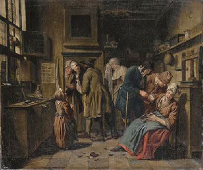 Jan Josef Horemans I : A doctor's surgery