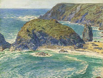 William Holman Hunt : Asparagus Island, Kynance, Cornwall