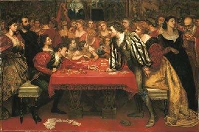 Valentine Cameron Prinsep : A Venetian Gaming-House in the Sixteenth Century