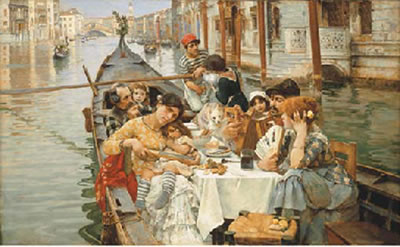 William Logsdail : A Venetian al Fresco