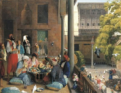 John Frederick Lewis : The midday meal, Cairo