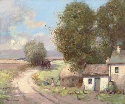 Francis Wilson : A farmyard in the country