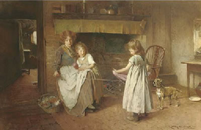 Carlton Alfred Smith : Winding wool