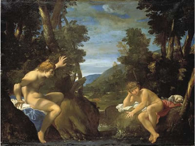 Lodovico Carracci : Salmacis and Hermaphroditus