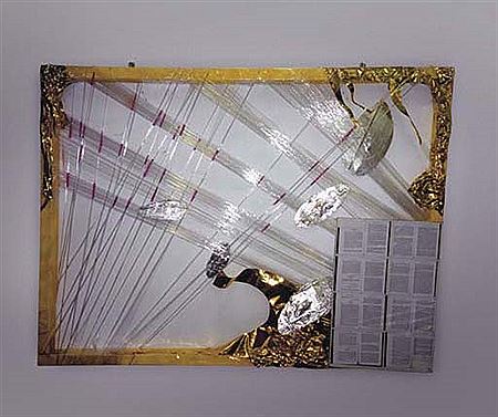 Thomas Hirschhorn : Relief Abstrait (Gold)