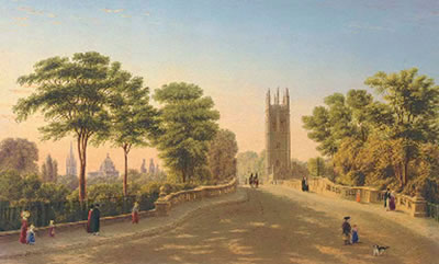 William Turner of Oxford : Magdalen Bridge and College, Oxford