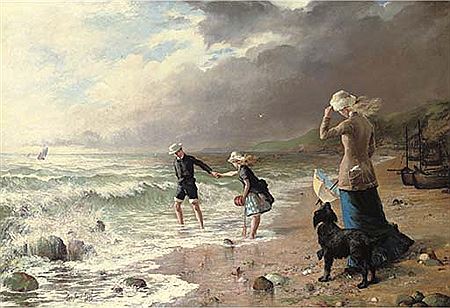 George Hillyard Swinstead : Playing in the waves