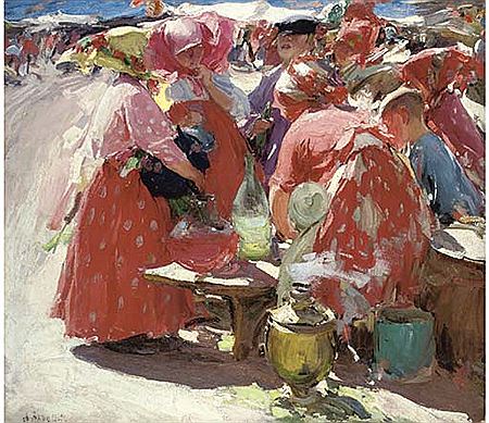 Abram Efimovich Arkhipov : At the market