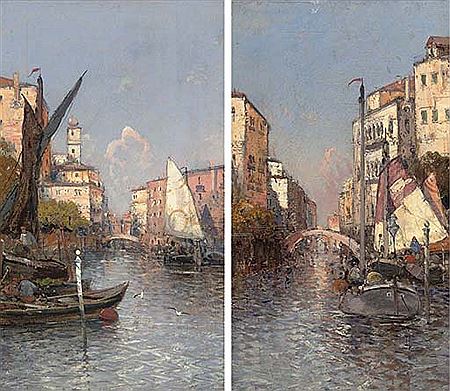 Georg Fischhof : Venetian canal views (2)