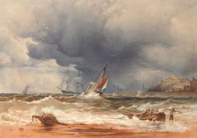 Anthony Vandyke Copley Fielding : A sea piece