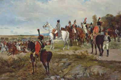 James Alexander Walker : Napoleon watching the Battle of Friedland, 1807