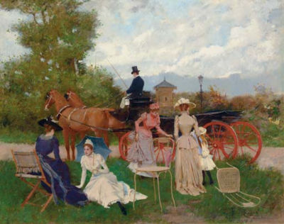 Francisco Miralles Y Galup : Un día en el parque (A day in the park)