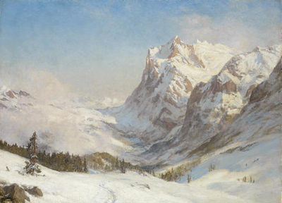 Ernest Albert Waterlow : The Valley of Grindelwald: Winter