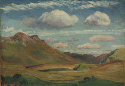 James Dickson Innes : Valley with Arenig on the left