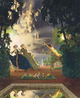 Konstantin Andreevich Somov : The romantic pursuit