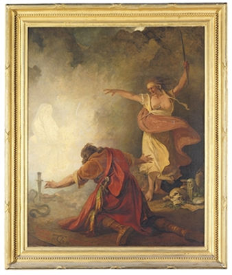 Philippe-Jacques De Loutherbourg : Saul and the Witch of Endor