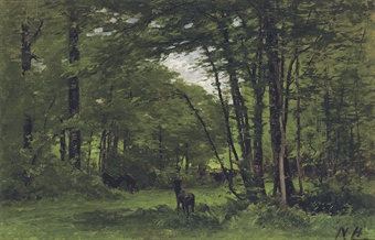 Nathaniel The Younger Hone : The Boundary Fence, Forest of Fontainbleau