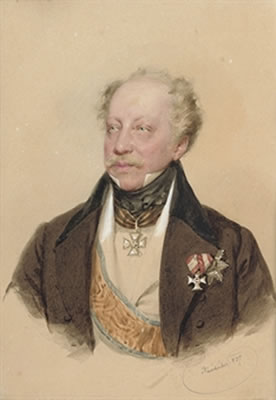 Josef Kriehuber : Portrait of Baron von Tettenborn