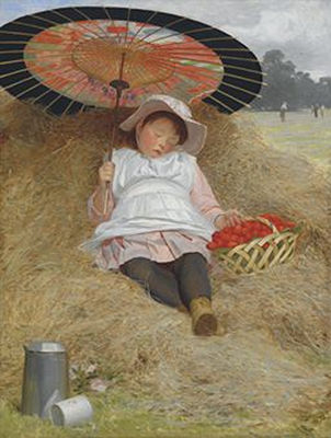 James Hayllar : In the Hayfield