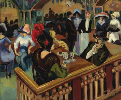 Ludovic-Rodo Pissarro : Café parisien (Bal Tabarin)