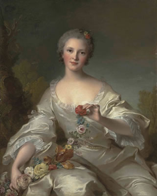 Jean-Marc Nattier : Portrait of Marguerite-Françoise-Bernard de Reims, Madame Dupleix de Bacquencourt