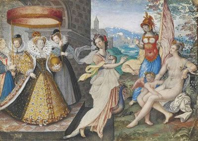 Isaac Oliver : Elizabeth I and the Three Goddesses