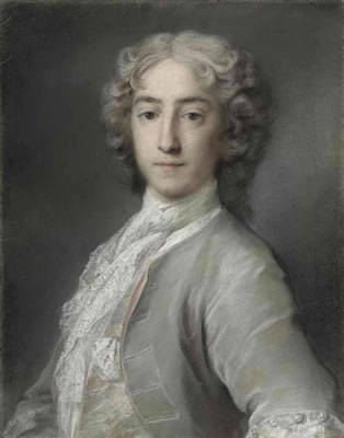 Rosalba Carriera : Portrait of Lord Sidney Beauclerk (1703-1744), half-length, in a grey velvet coat and white stock