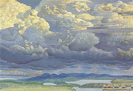 Nicholas Konstantinovich Roerich : The heavenly battle