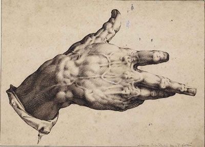 Hendrik Goltzius : The artist's right hand