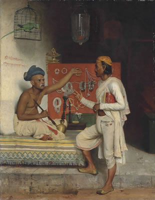 Horace van Ruith : A street seller in Bombay