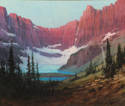 Louis Akin : Iceberg Lake - Glacier Park