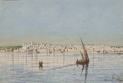 Louis Randavel : Vue de Sousse en Tunisie