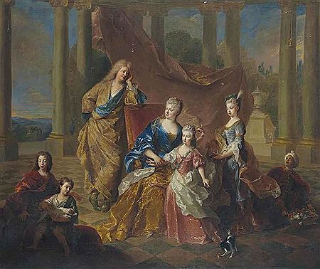 Francois de Troy : Portrait de la famille Davène de Fontaine