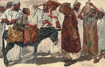 Erich Wolfsfeld : At the Bazaar