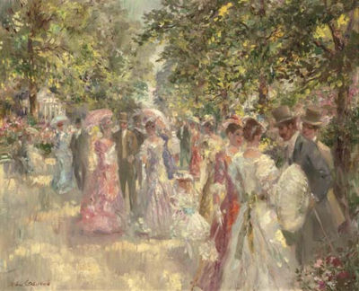 John Frederick Lloyd Strevens : The garden party