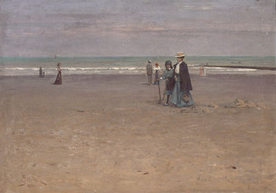 Josef Jelinek : A Stroll on the Beach