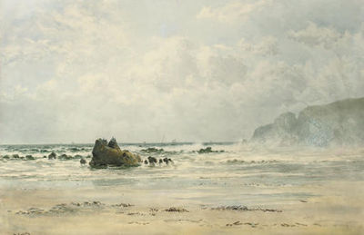 William Casley : A view of the Cornish coast