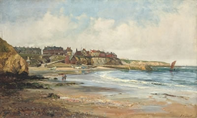 John Falconar Slater : Cullercoats Harbour