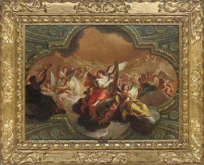 Stefano Pozzi : A choir of angels: a modello for a ceiling decoration