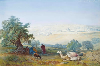 Paul H Ellis : Jerusalem from the Mount of Olives