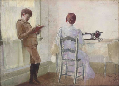 Arthur Loureiro : Study of the artist's wife and son