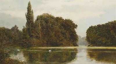 John Surtees : The swan's lake, Kew Gardens